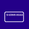 655892 blue vintage house address number sign rectangle sticker